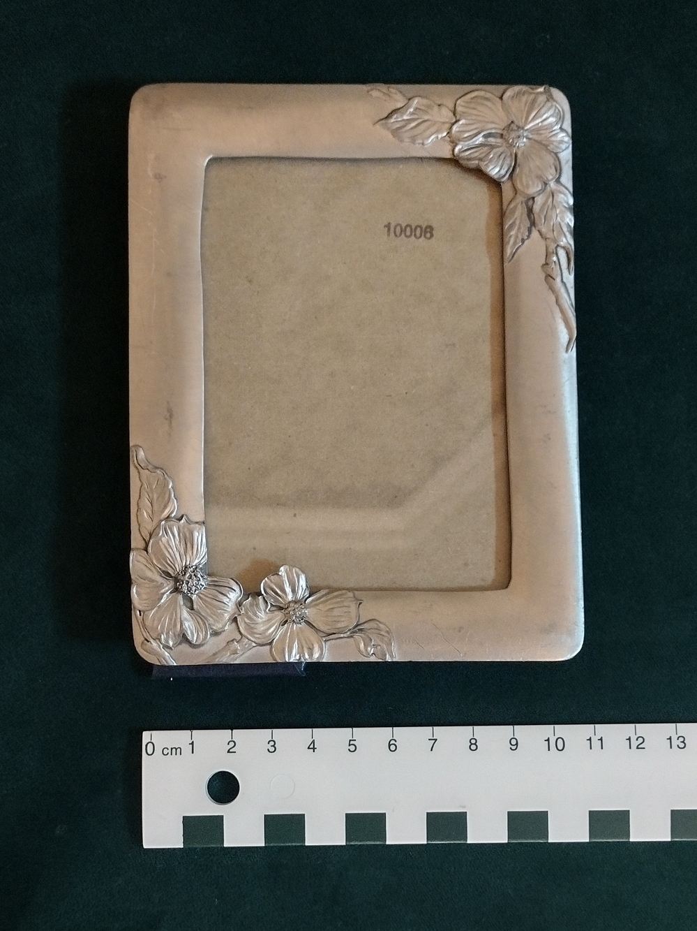 Vintage Silver Tone  Floral Photo Frame by Seagull Fine Pewter - Picture 2 of 8